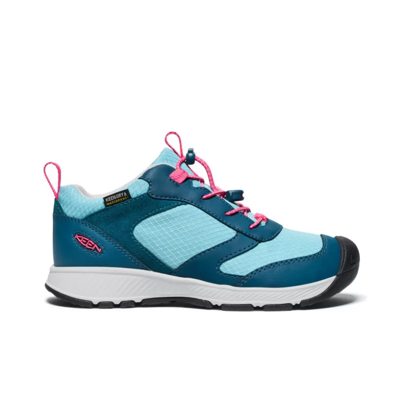 Hot KEEN Big Kids' Skua Waterproof Shoe   |  Reef Waters/Rouge Red ReefWaters/RougeRed