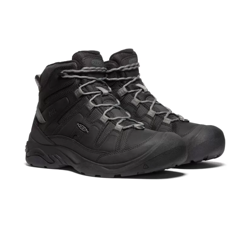 Cheap KEEN Circadia Polar Mid Pour Homme   |  Black/Steel Grey Black/SteelGrey