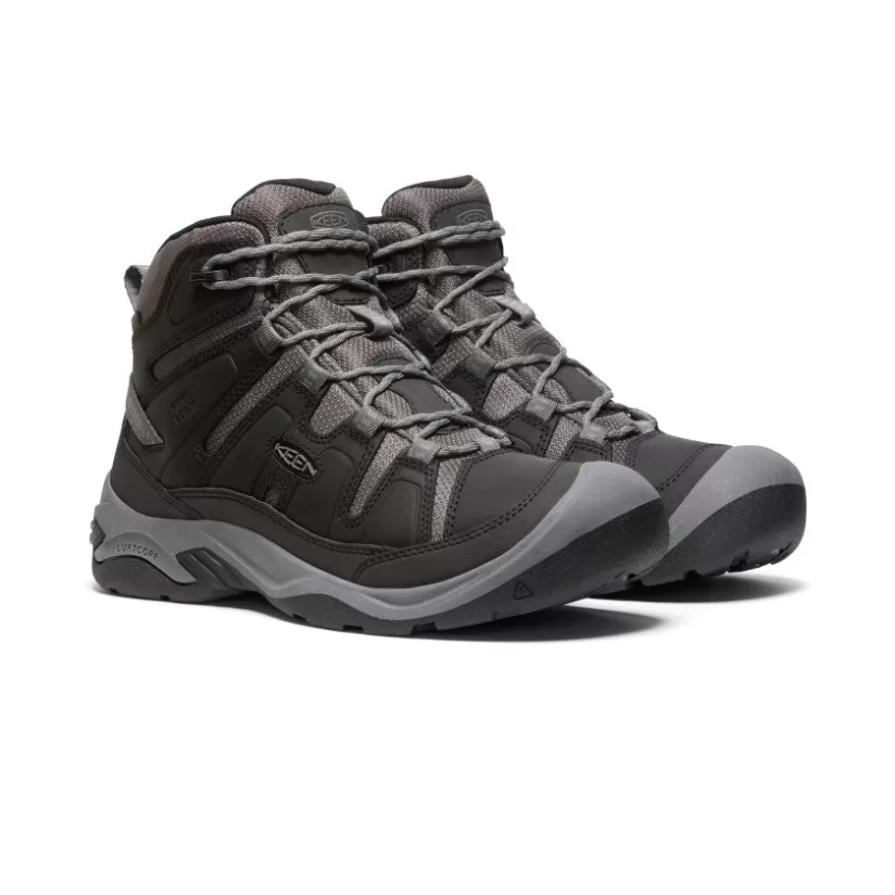 Discount KEEN Circadia Waterproof Boot Pour Homme   |  Black/Steel Grey Black/SteelGrey