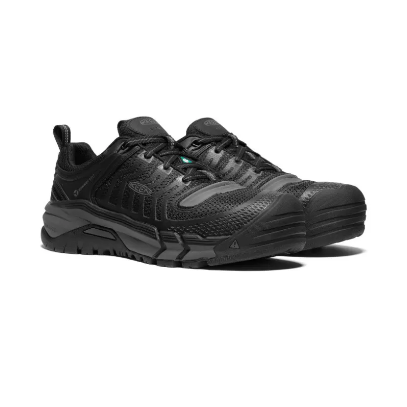 Cheap KEEN CSA Kansas City (Carbon-Fiber Toe) Pour Homme   |  Black/Gun Metal Black/GunMetal
