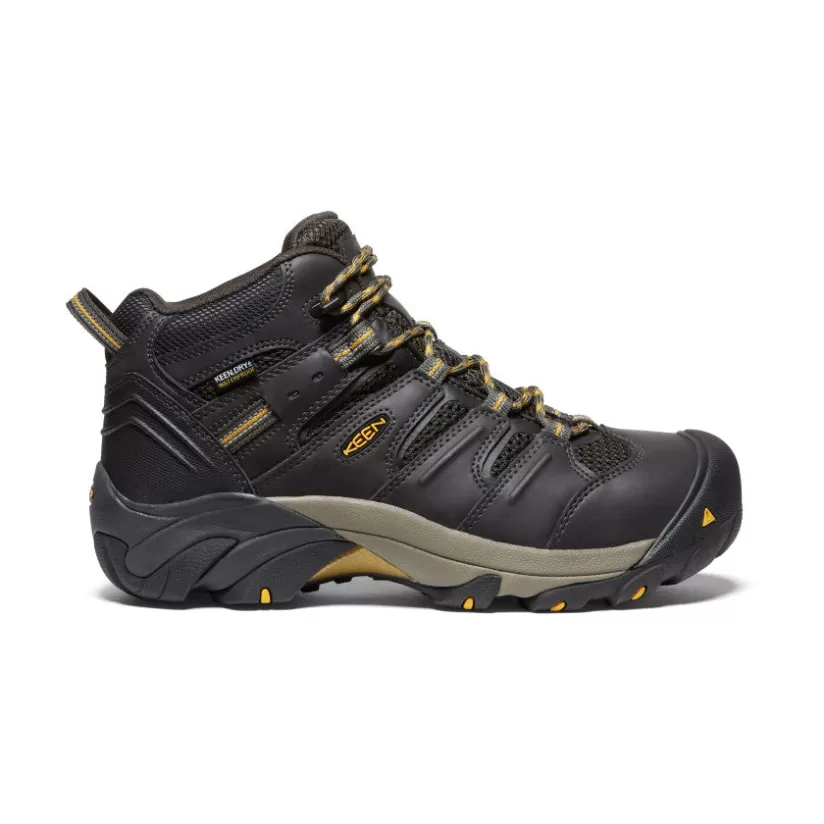 Discount KEEN CSA Lansing Mid (Steel Toe) Pour Homme   |  Raven/Tawny Olive Raven/TawnyOlive
