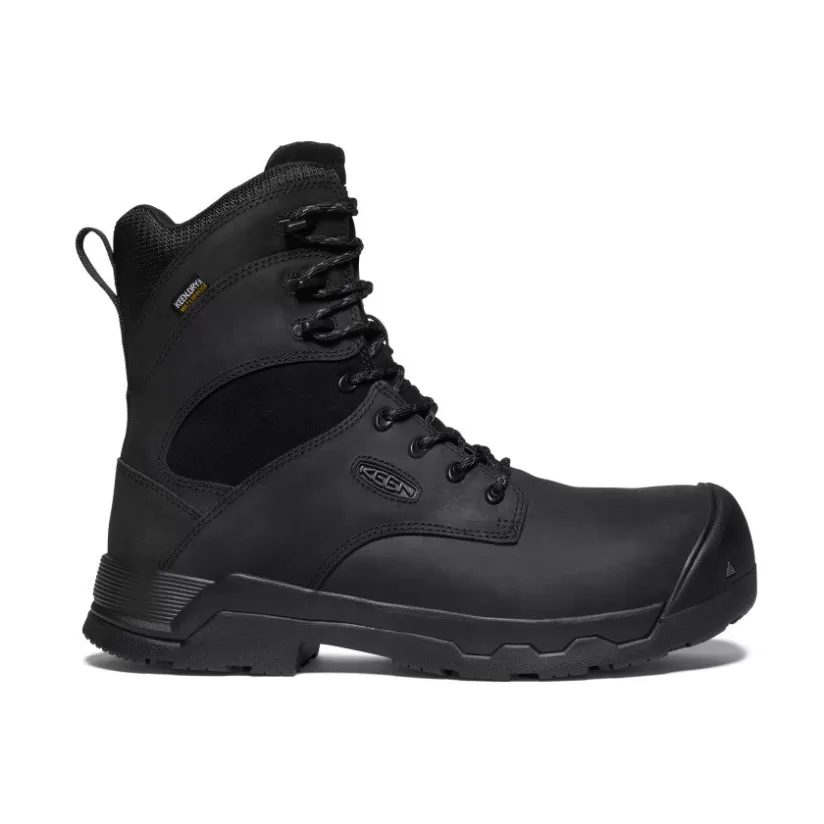 Cheap KEEN CSA Rockford 8" Waterproof Boot (Composite Toe) Pour Homme   |   Black/Black