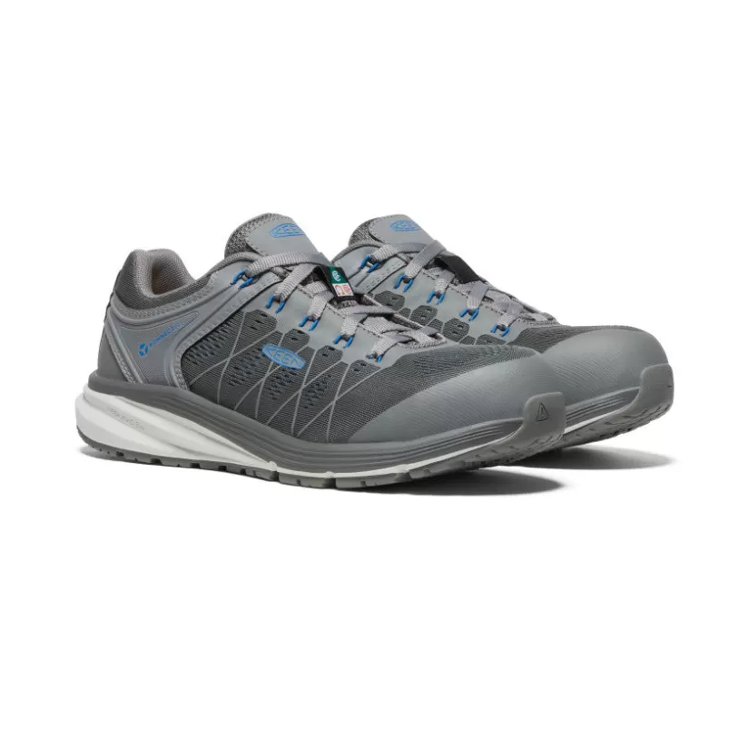 Shop KEEN CSA Vista Energy (Carbon-Fiber Toe) Pour Homme   |  Steel Grey/Baleine Blue SteelGrey/BaleineBlue