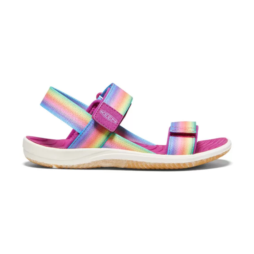 Shop KEEN Elle Backstrap Pour Jeunes   |  Rainbow/Festival Fuchsia Rainbow/FestivalFuchsia