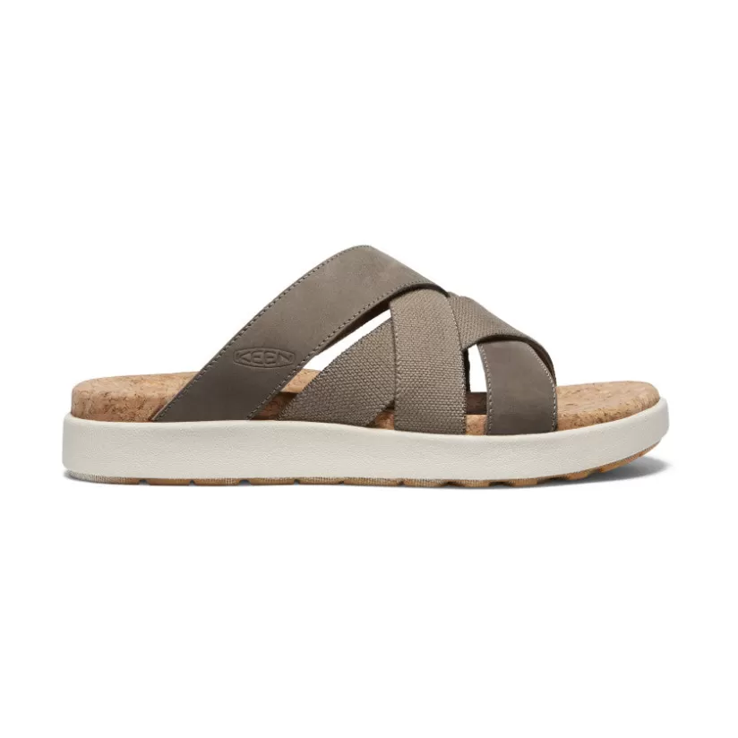 Cheap KEEN Elle Mixed Slide Pour Femme   |   Brindle/Birch