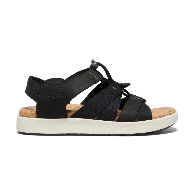 New KEEN Elle Mixed Strap Sandal Pour Femme   |   Black/Birch