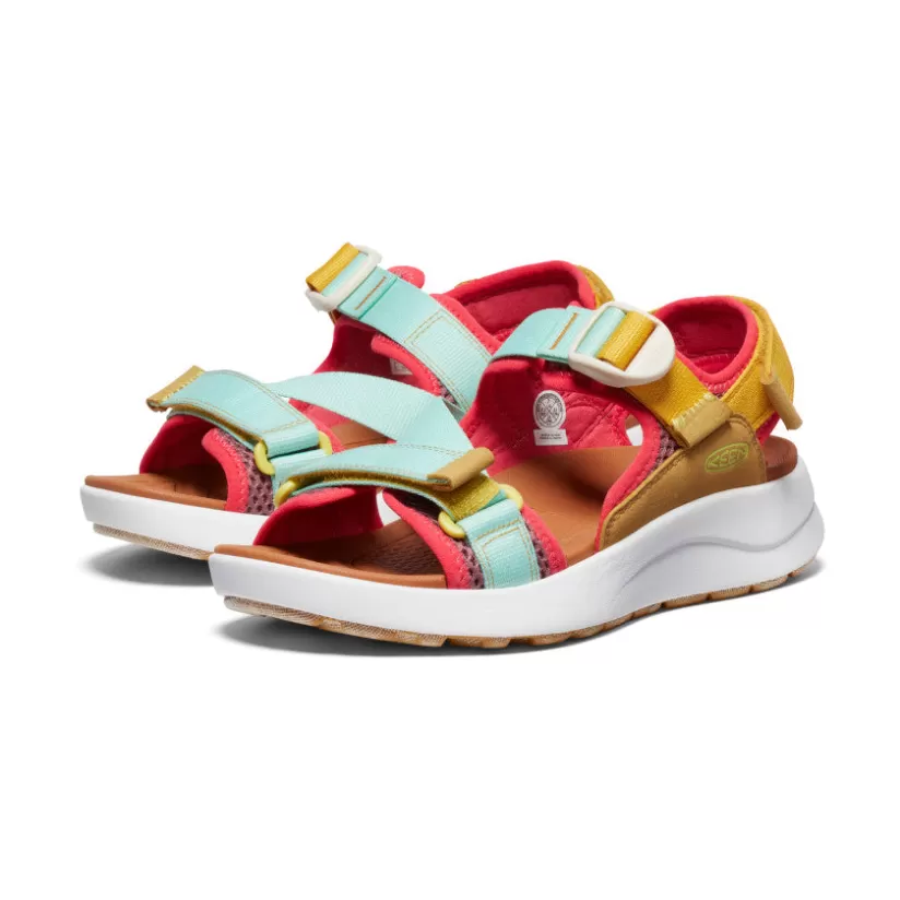 Flash Sale KEEN Elle Sport Backstrap Sandal Pour Femme   |  Golden Yellow/Lichen GoldenYellow/Lichen