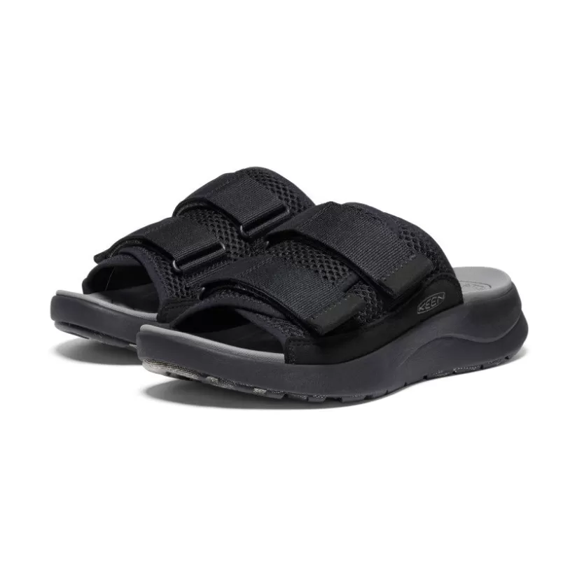 Cheap KEEN Elle Sport Slide Pour Femme   |   Black/Black