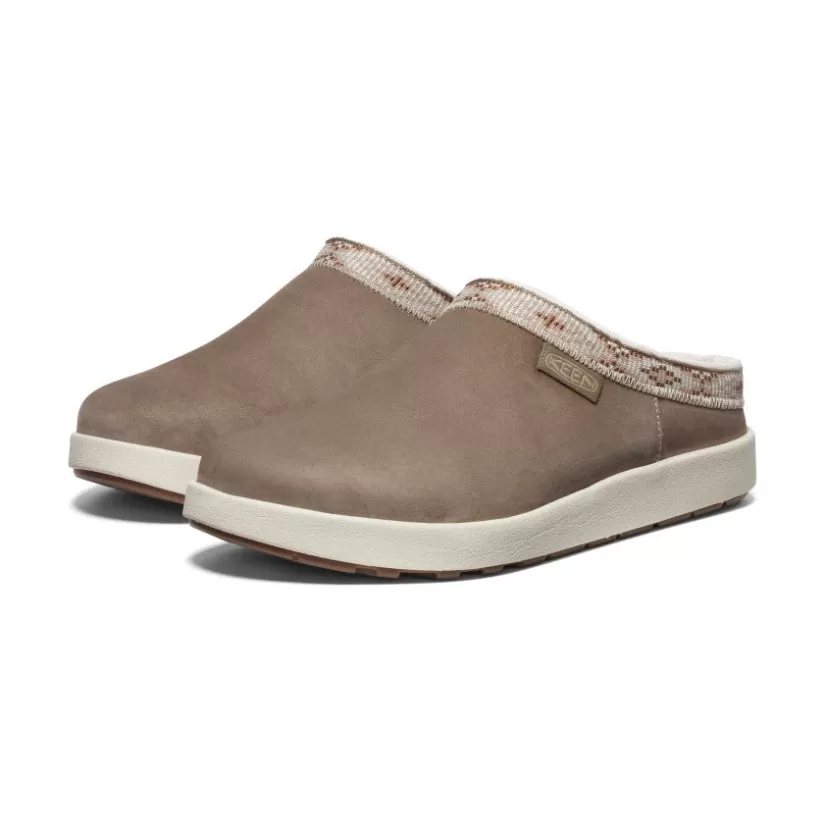 Best KEEN Elle Suede Mule Pour Femme   |   Brindle/Birch