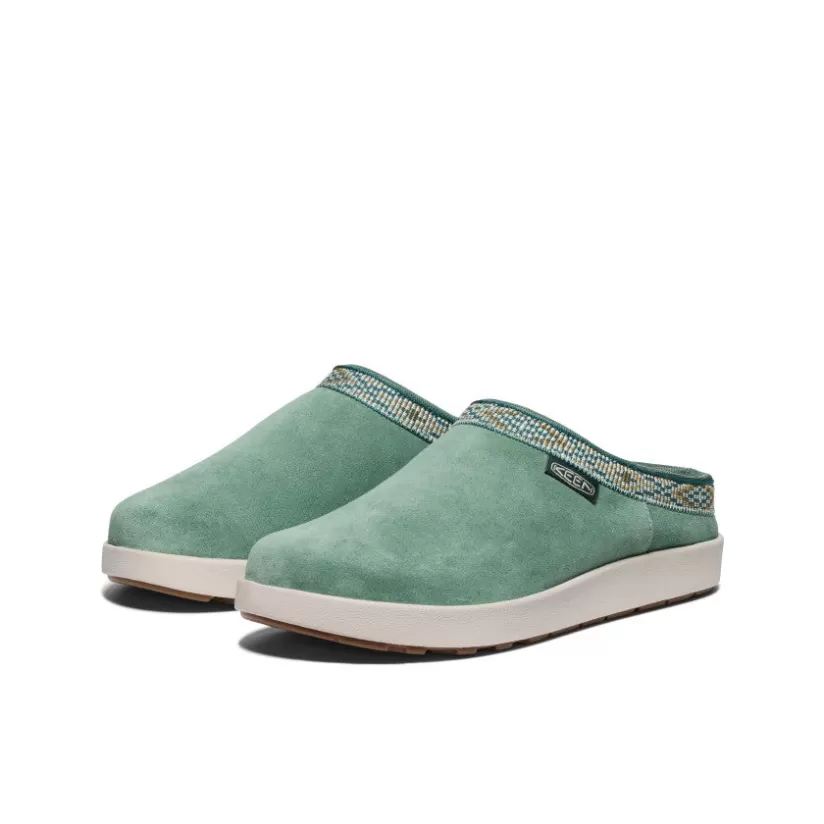 Best KEEN Elle Suede Mule Pour Femme   |  Dark Forest/Birch DarkForest/Birch