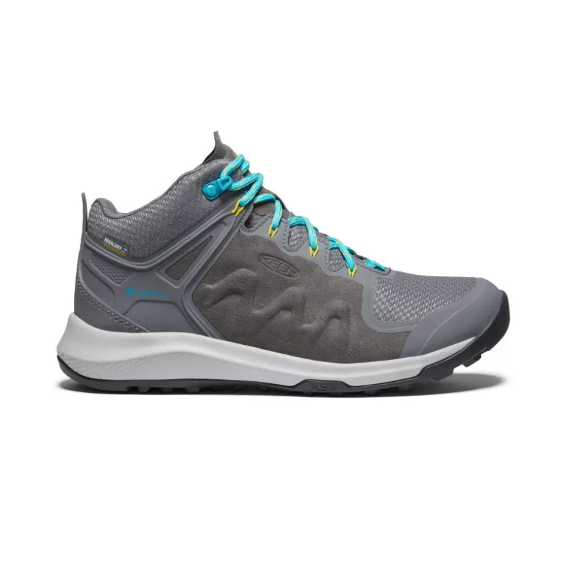 New KEEN Explore Waterproof Boot Pour Femme   |  STEEL GREY/BRIGHT TURQUOISE STEELGREY/BRIGHTTURQUOISE