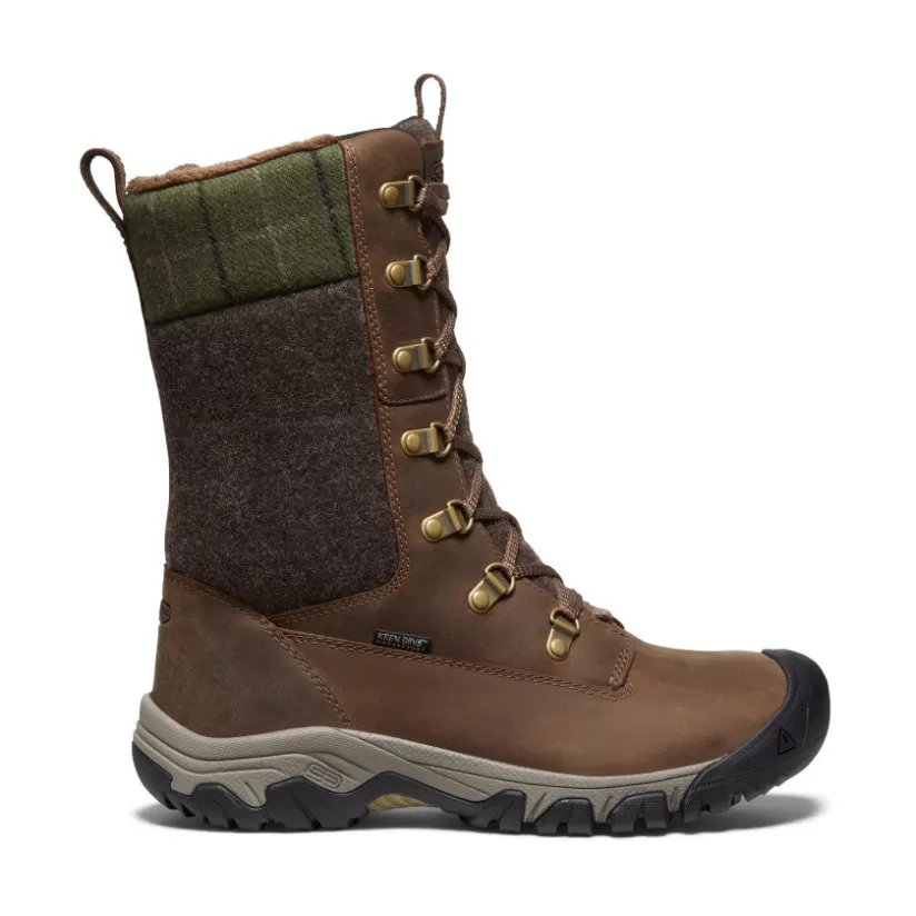 New KEEN Greta Tall Waterproof Boot Pour Femme   |  Dark Earth/Green Plaid DarkEarth/GreenPlaid