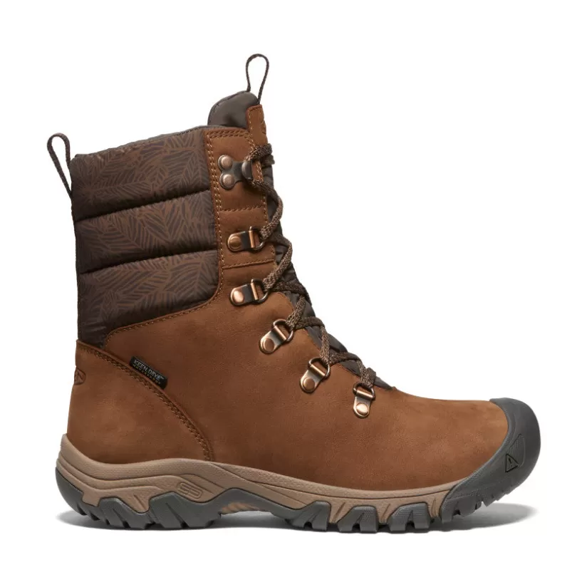 Cheap KEEN Greta Waterproof Boot Pour Femme   |   Bison/Java
