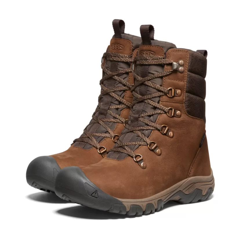 Cheap KEEN Greta Waterproof Boot Pour Femme   |   Bison/Java