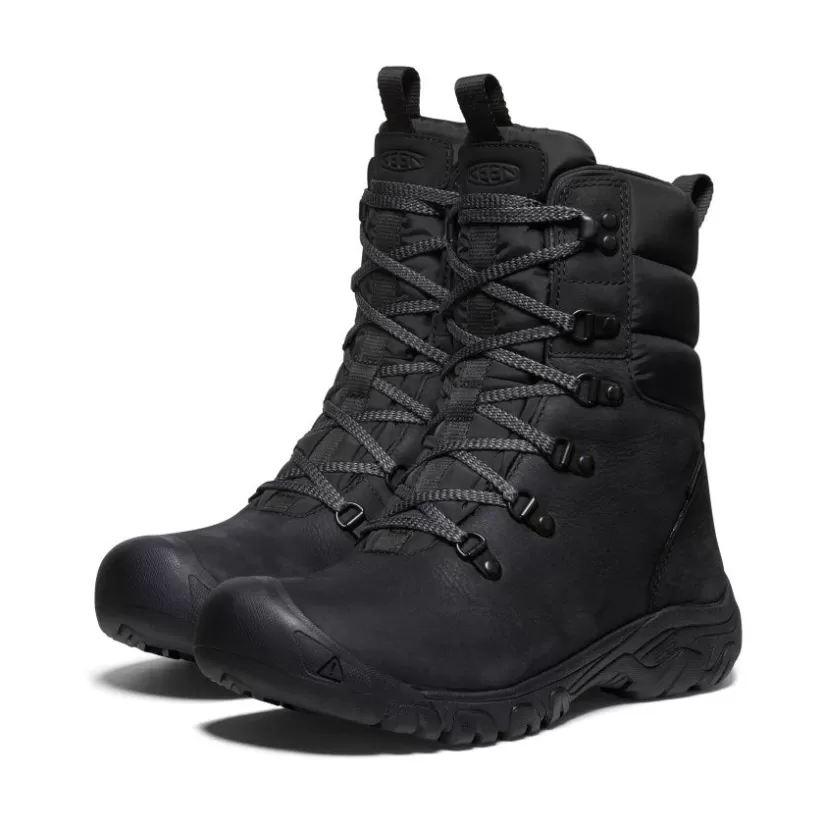 Cheap KEEN Greta Waterproof Boot Pour Femme   |   Black/Black