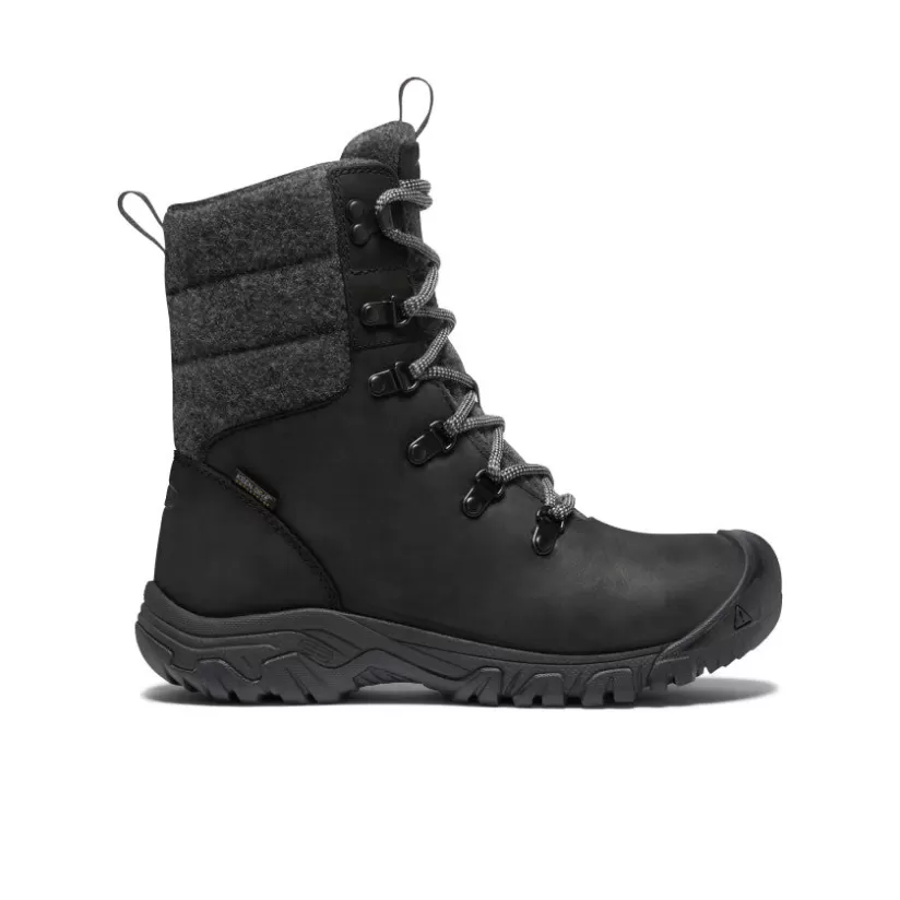 Best Sale KEEN Greta Waterproof Boot Pour Femme   |  Black/Black Wool Black/BlackWool
