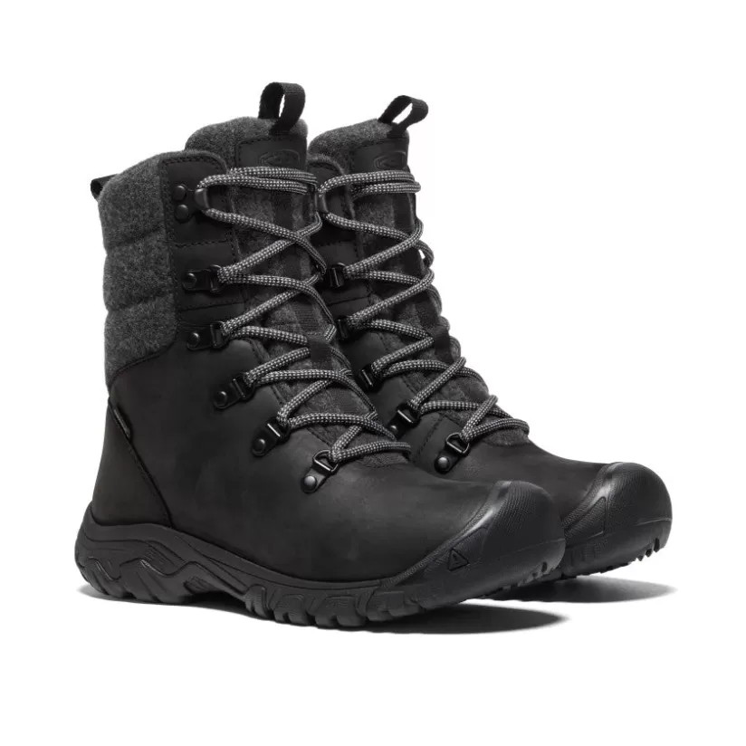 Best Sale KEEN Greta Waterproof Boot Pour Femme   |  Black/Black Wool Black/BlackWool