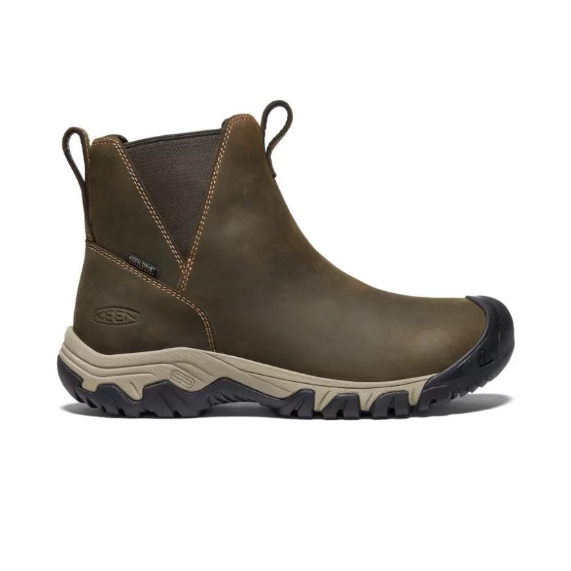 Shop KEEN Greta Waterproof Chelsea Pour Femme   |   Olive/Timberwolf