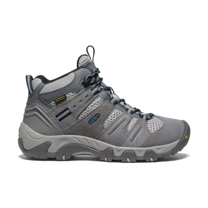 Discount KEEN Headout Waterproof Hiking Boot Pour Femme   |  Steel Grey/Blue Heaven SteelGrey/BlueHeaven