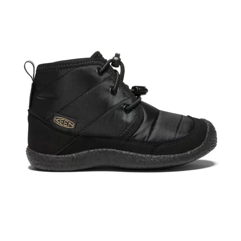 Cheap KEEN Howser II Waterproof Chukka Pour Enfants   |   Black/Black