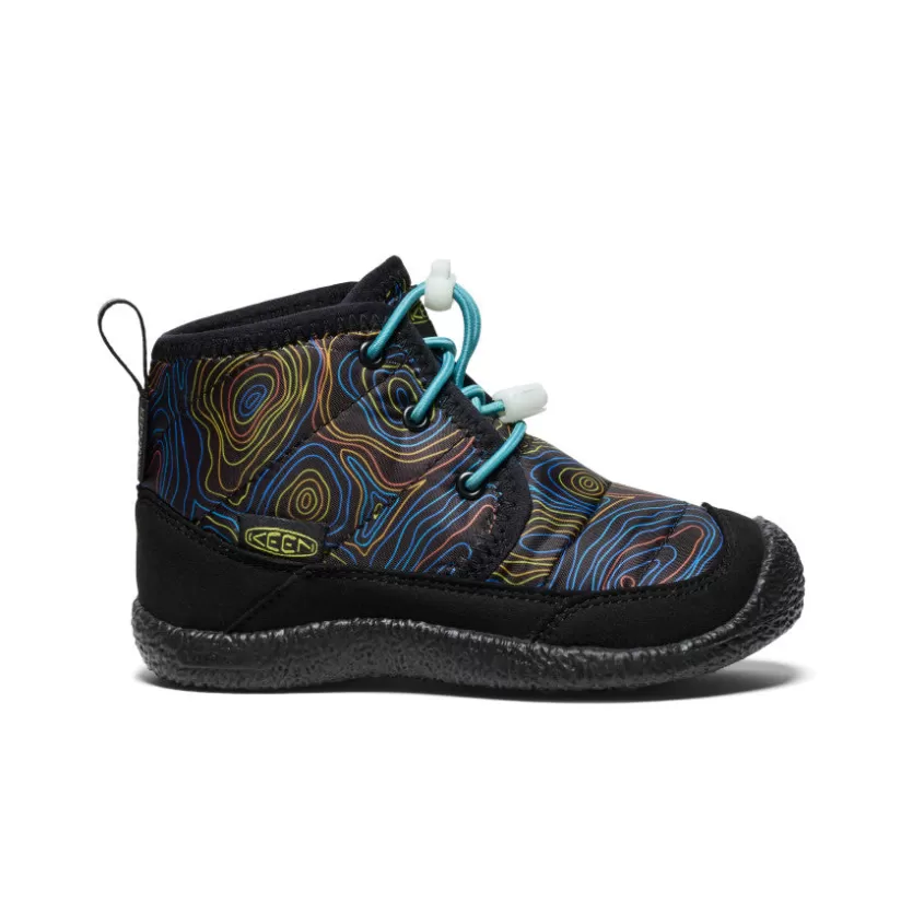 Store KEEN Howser II Waterproof Chukka Pour Enfants   |  Black/Reef Waters Black/ReefWaters