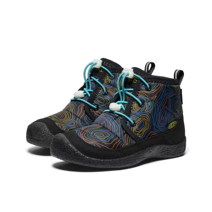 Flash Sale KEEN Howser II Waterproof Chukka Pour Jeunes   |  Black/Reef Waters Black/ReefWaters
