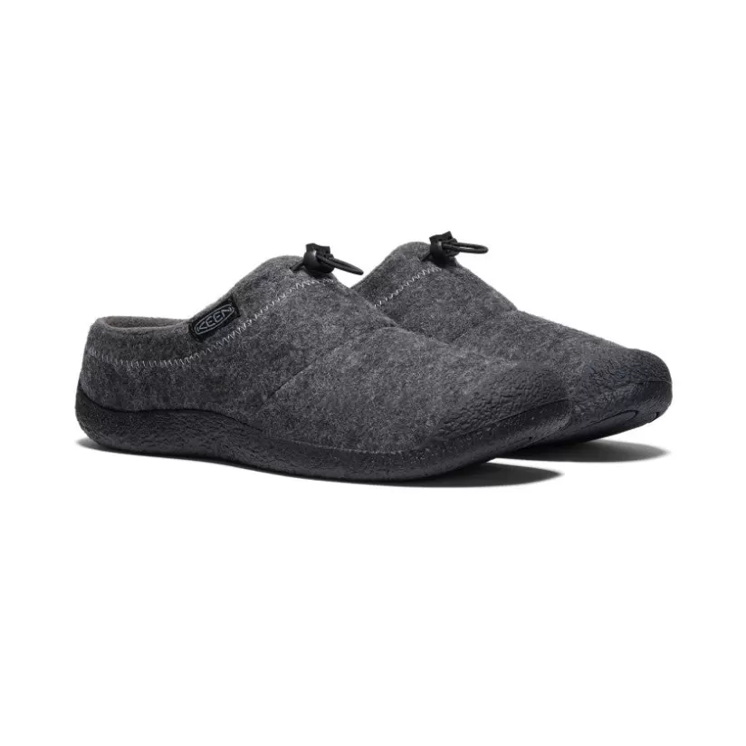 Discount KEEN Howser III Slide Pour Homme   |  Charcoal Grey Felt/Black CharcoalGreyFelt/Black