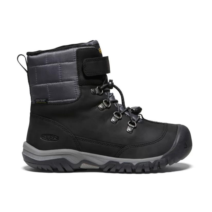 Fashion KEEN Kanibour Waterproof Winter Boot Pour Jeunes   |   Black/Magnet