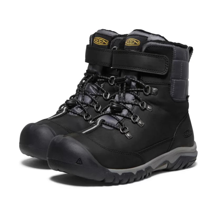 Fashion KEEN Kanibour Waterproof Winter Boot Pour Jeunes   |   Black/Magnet