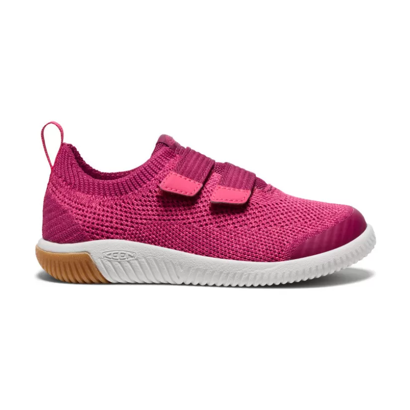 Outlet KEEN KNX Knit Double Strap Pour Enfants   |   Beaujolais/Raspberry