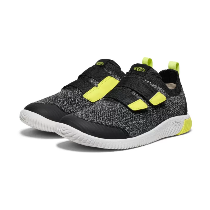 New KEEN KNX Knit Double Strap Pour Jeunes   |  Black/Evening Primrose Black/EveningPrimrose