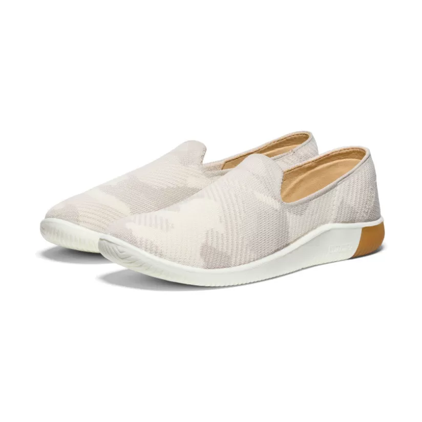 Fashion KEEN KNX Knit Slip-On Pour Femme   |  Silver Lining/Birch SilverLining/Birch