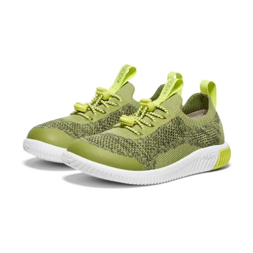 Shop KEEN KNX Knit Sneaker Pour Enfants   |  Iguana/Evening Primrose Iguana/EveningPrimrose