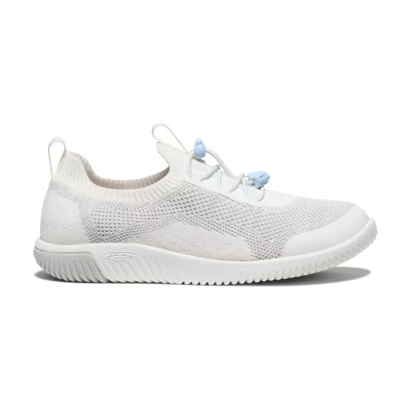 Sale KEEN KNX Knit Sneaker Pour Jeunes   |  Star White/Skyway StarWhite/Skyway