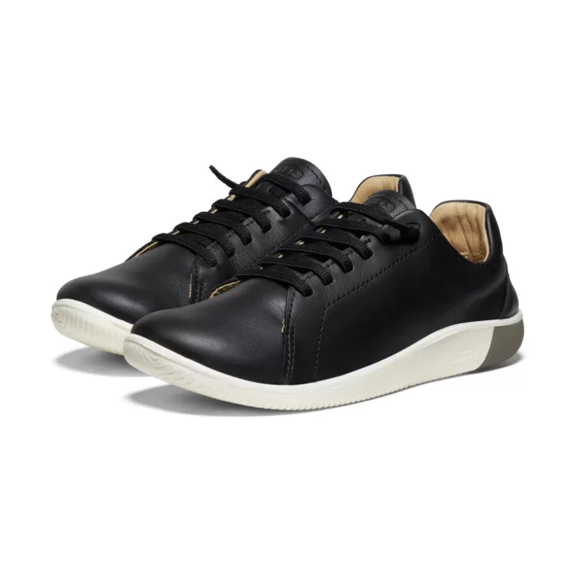 Best KEEN KNX Leather Sneaker   |  Black/Star White Black/StarWhite