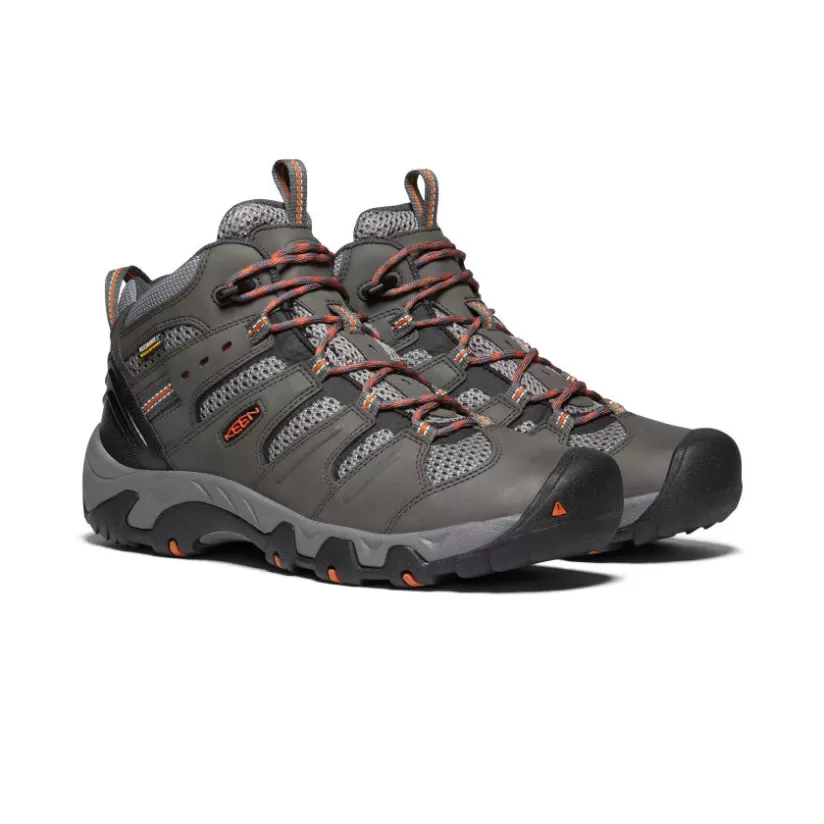 Sale KEEN Koven Waterproof Hiking Boot Pour Homme   |  Magnet/Fired Brick Magnet/FiredBrick