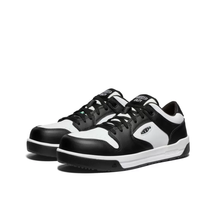 Online KEEN Men's CSA Overton Work Shoe (Carbon-Fiber Toe)   |  Star White/Black StarWhite/Black