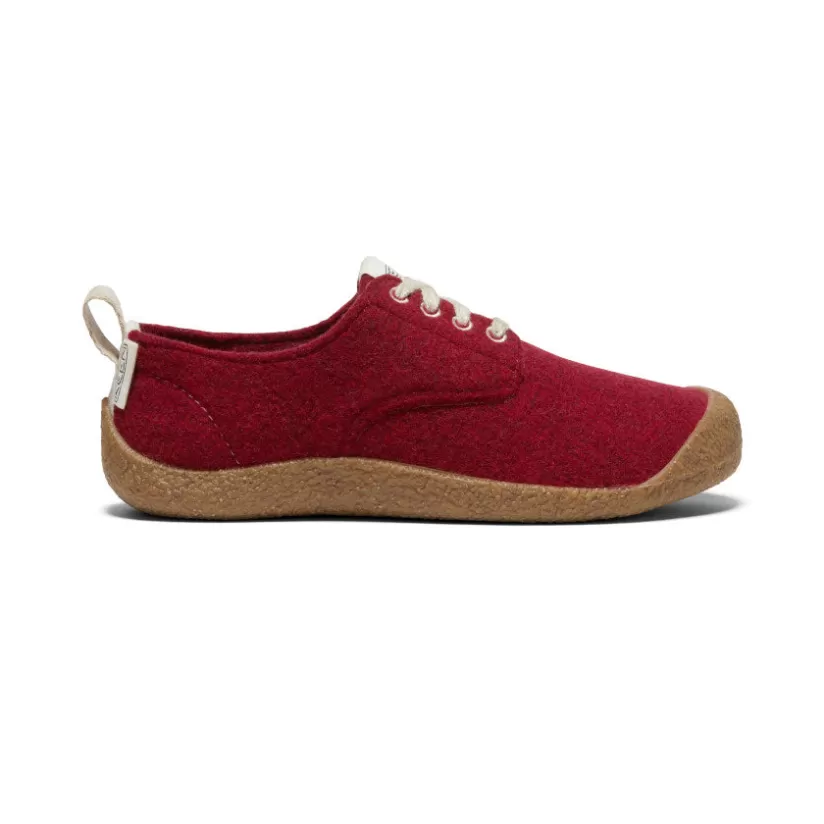 Outlet KEEN Mosey Derby Shoe Pour Femme   |  Red Felt/Birch RedFelt/Birch