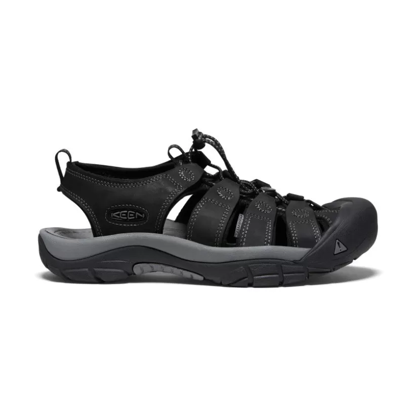 Cheap KEEN Newport Leather Pour Homme   |  Black/Steel Grey Black/SteelGrey