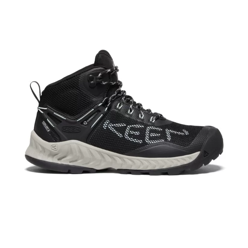 Sale KEEN NXIS Evo Waterproof Boot Pour Femme   |  Black/Blue Glass Black/BlueGlass