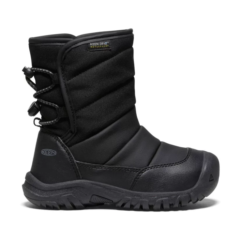 Best KEEN Puffrider Waterproof Winter Boot Pour Enfants   |  Black/Steel Grey Black/SteelGrey