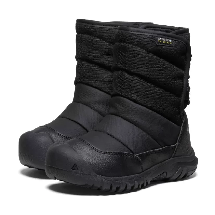 Best KEEN Puffrider Waterproof Winter Boot Pour Enfants   |  Black/Steel Grey Black/SteelGrey