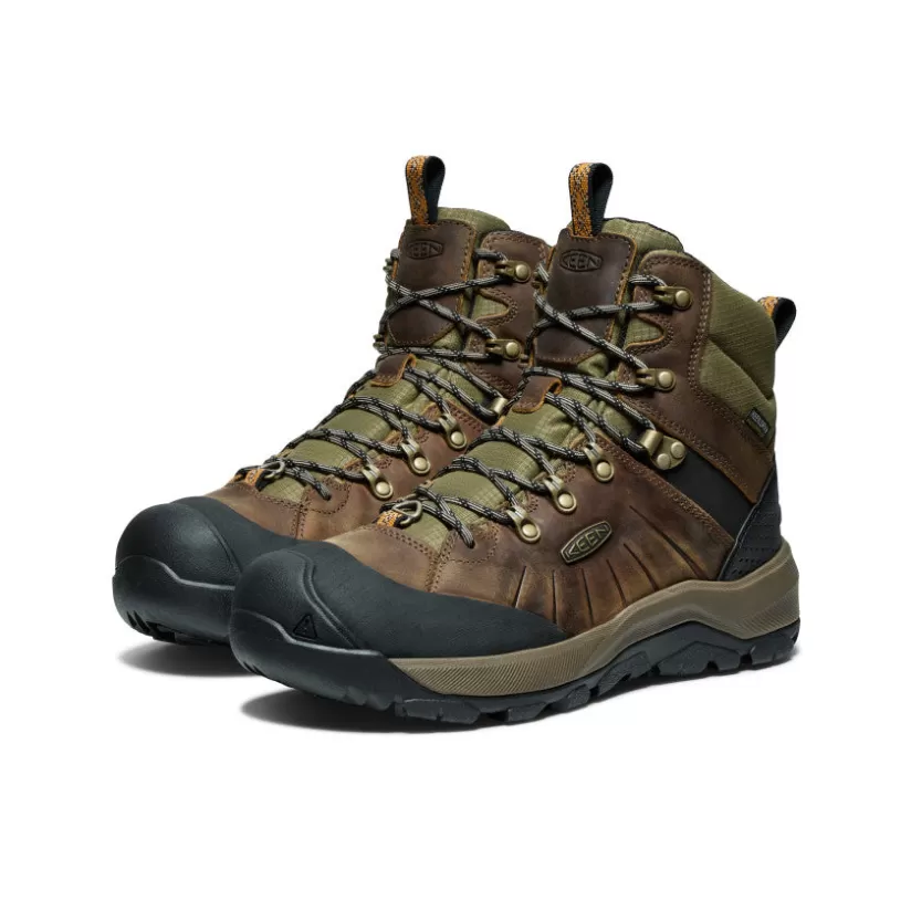 Cheap KEEN Revel IV Polar Boot Pour Homme   |  Bison/Orange Pepper Bison/OrangePepper