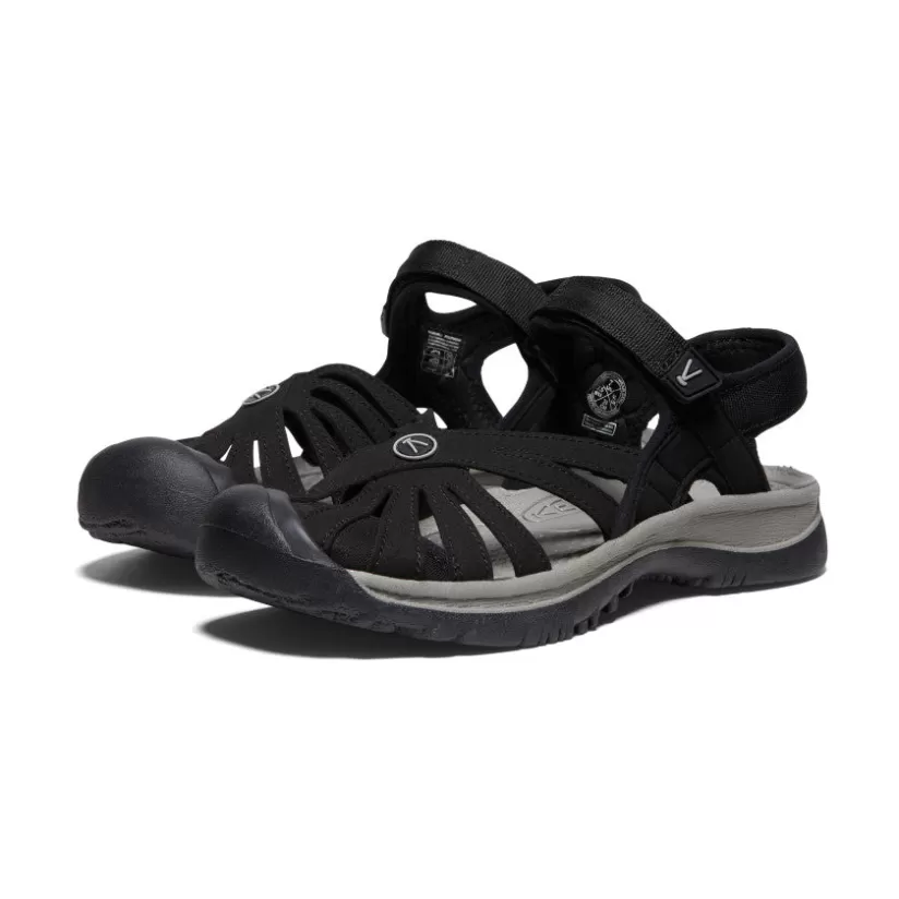Cheap KEEN Rose Sandal Pour Femme   |  Black/Neutral Gray Black/NeutralGray