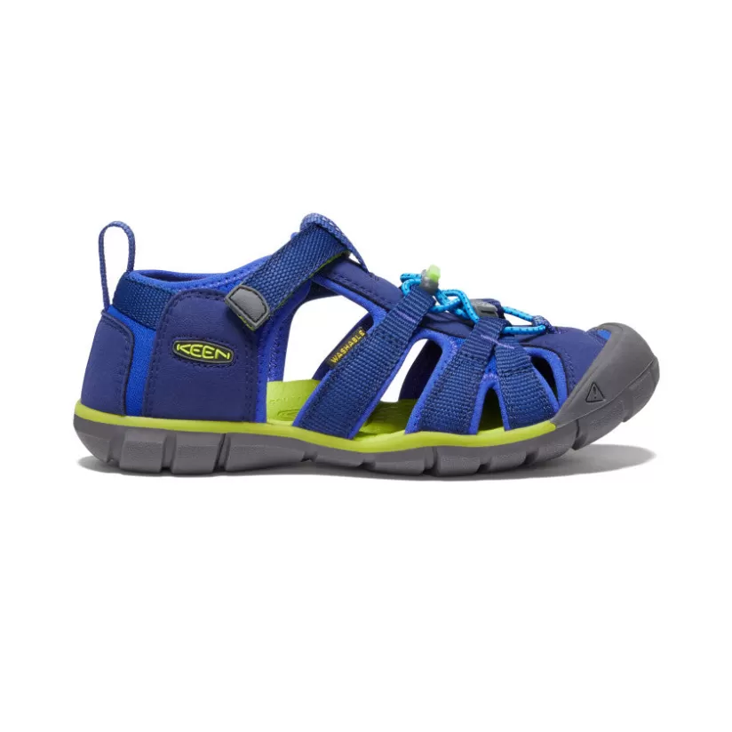 Discount KEEN Seacamp II CNX Pour Jeunes   |  Blue Depths/Chartreuse BlueDepths/Chartreuse