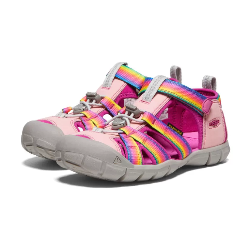 Store KEEN Seacamp II CNX Pour Jeunes   |  Rainbow/Festival Fuchsia Rainbow/FestivalFuchsia