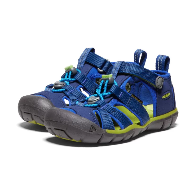 Sale KEEN Seacamp II CNX Pour Petit Efants   |  Blue Depths/Chartreuse BlueDepths/Chartreuse