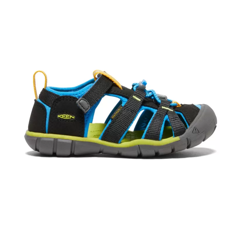 Fashion KEEN Seacamp II CNX Pour Petit Enfants   |  Black/Brilliant Blue Black/BrilliantBlue