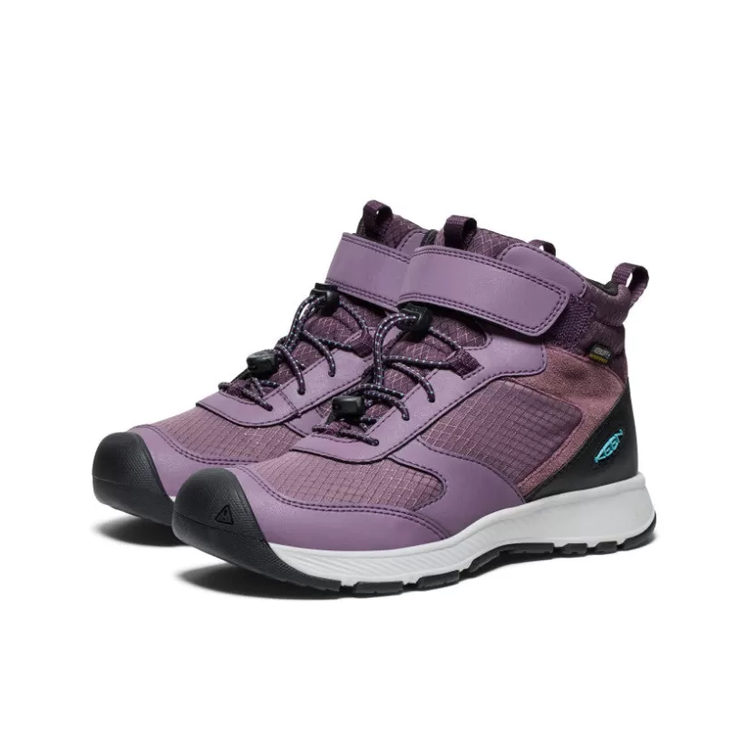 Store KEEN Skua Waterproof Boot Pour Jeunes   |  Black Plum/Plum Perfect BlackPlum/PlumPerfect