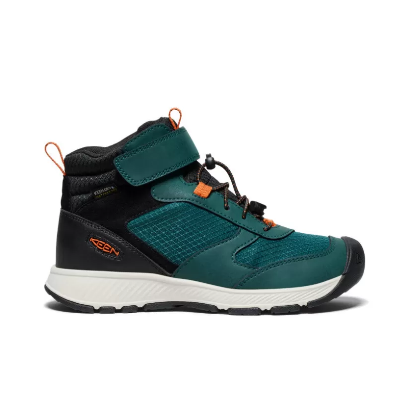 Online KEEN Skua Waterproof Boot Pour Jeunes   |  Ponderosa Pine/Gold Flame PonderosaPine/GoldFlame